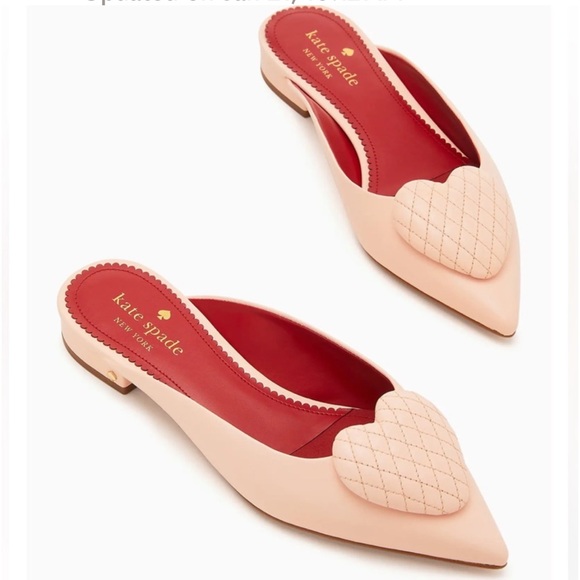 ♥️… Kate Spade Malena Pink Heart Flats - Picture 3 of 11